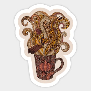 Pumpkin latte Sticker